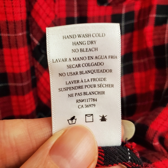 Rails Hunter button-down twill plaid shirt D - Picture 10 of 11
